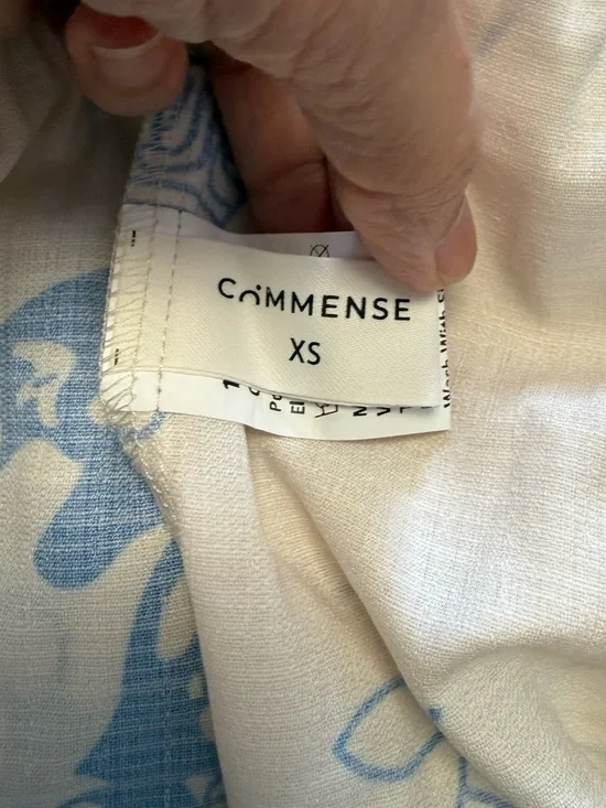 Commense "Ciao" Graphic Print Mini Dress - XS - Bell Sleeve & Tiered Hem - Picture 12 of 14